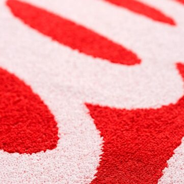 Serviette tissée jacquard